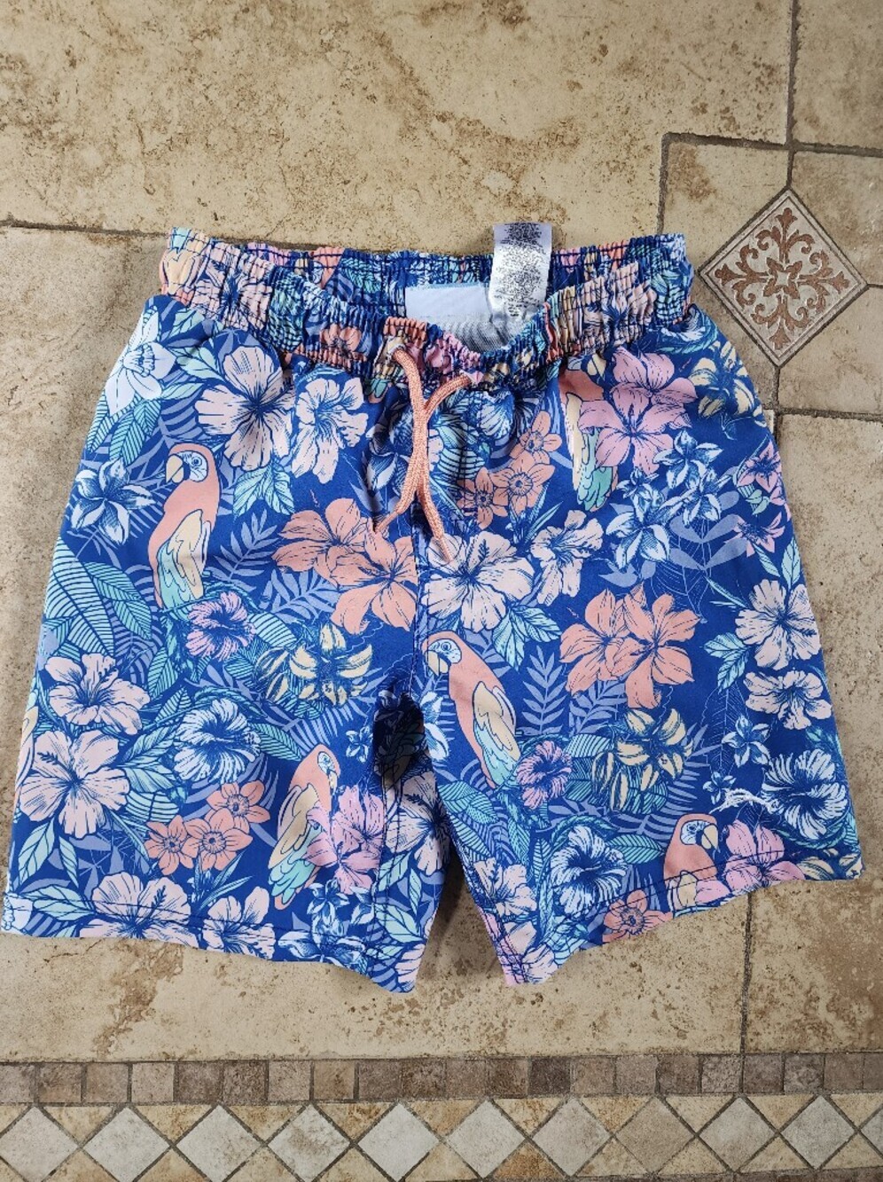 Tommy Bahama Blue and Pink Floral Swim Bottoms